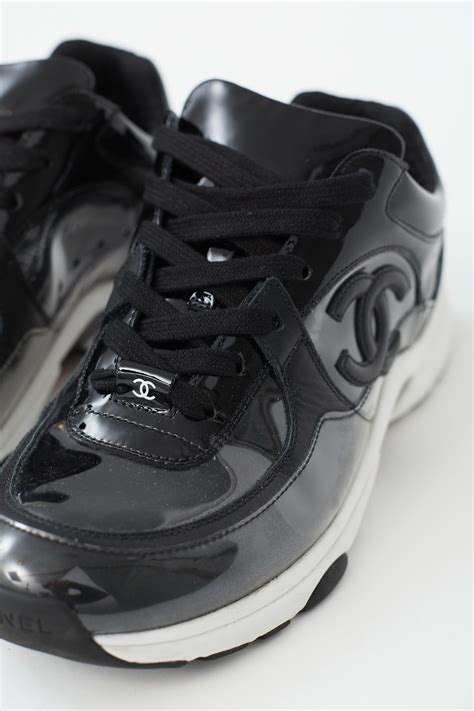 fake chanel clear tennis shoes